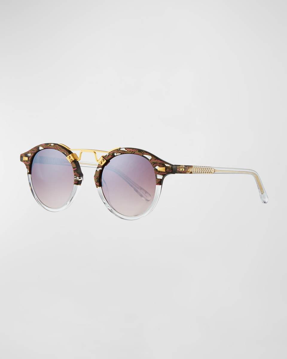 St. Louis Round Mirrored Sunglasses